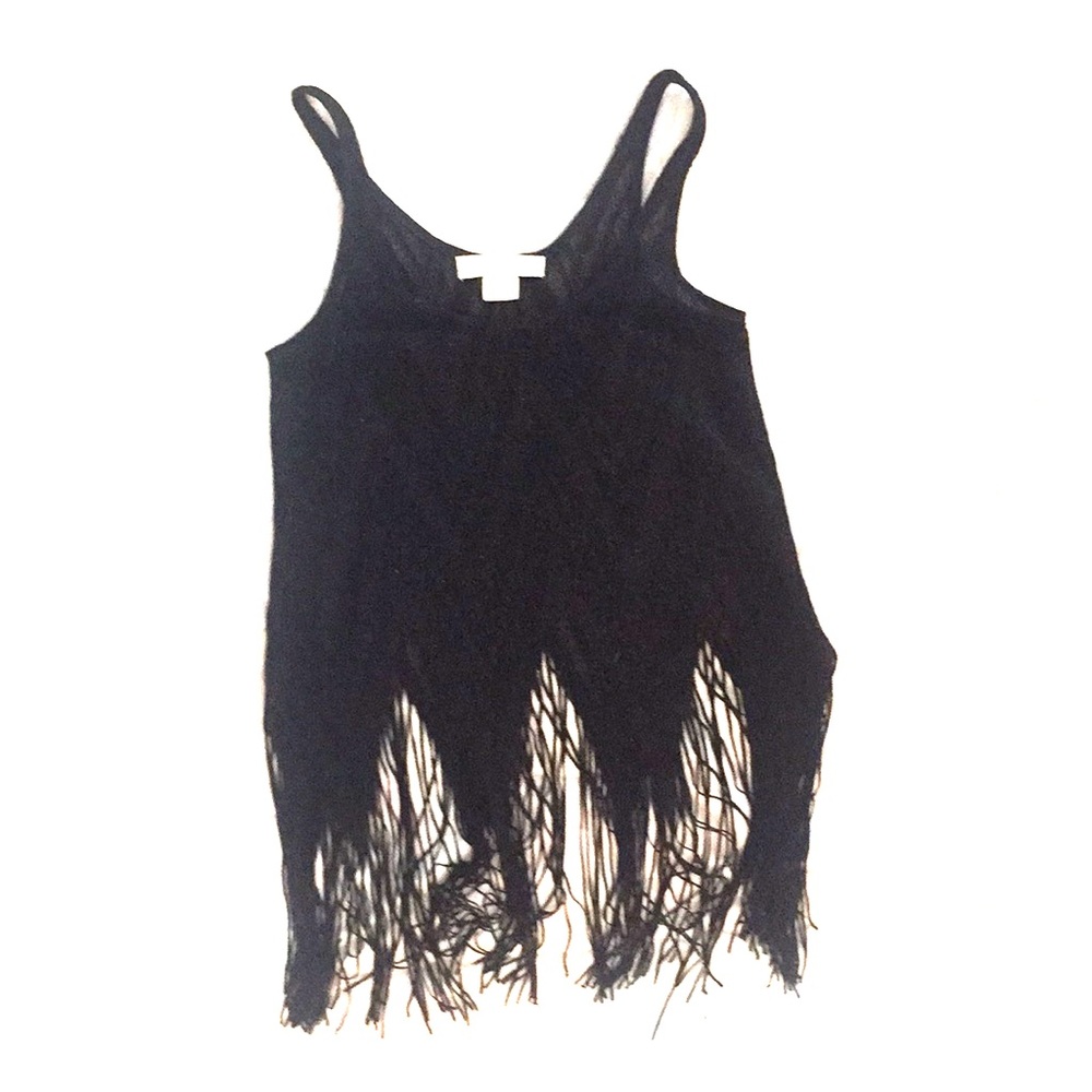 Sparkly Fringe Crop Top